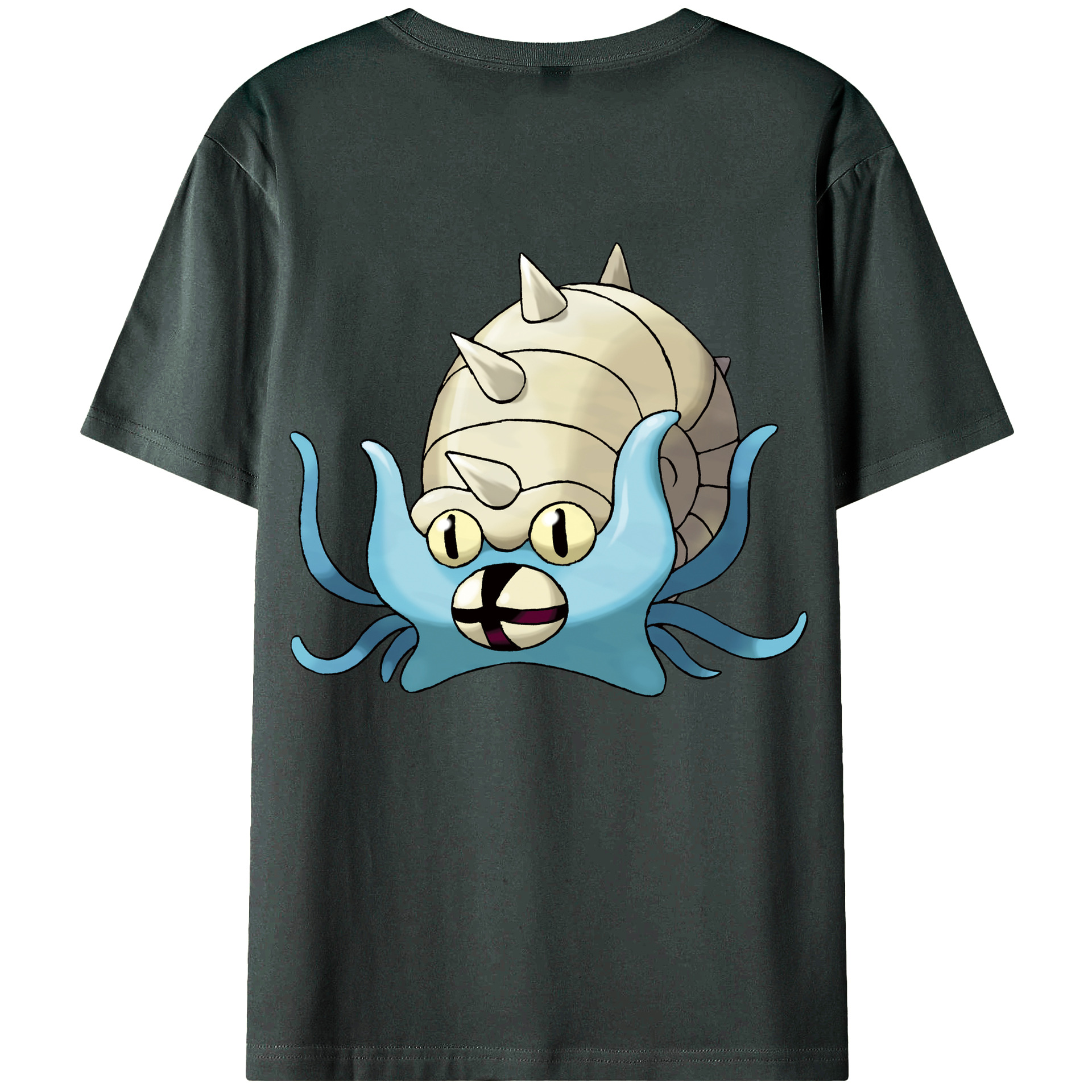 （画像用） ポケットモンスター Pokémon 綿100％ メンズ半袖Tシャツ（バックプリント） 通気性